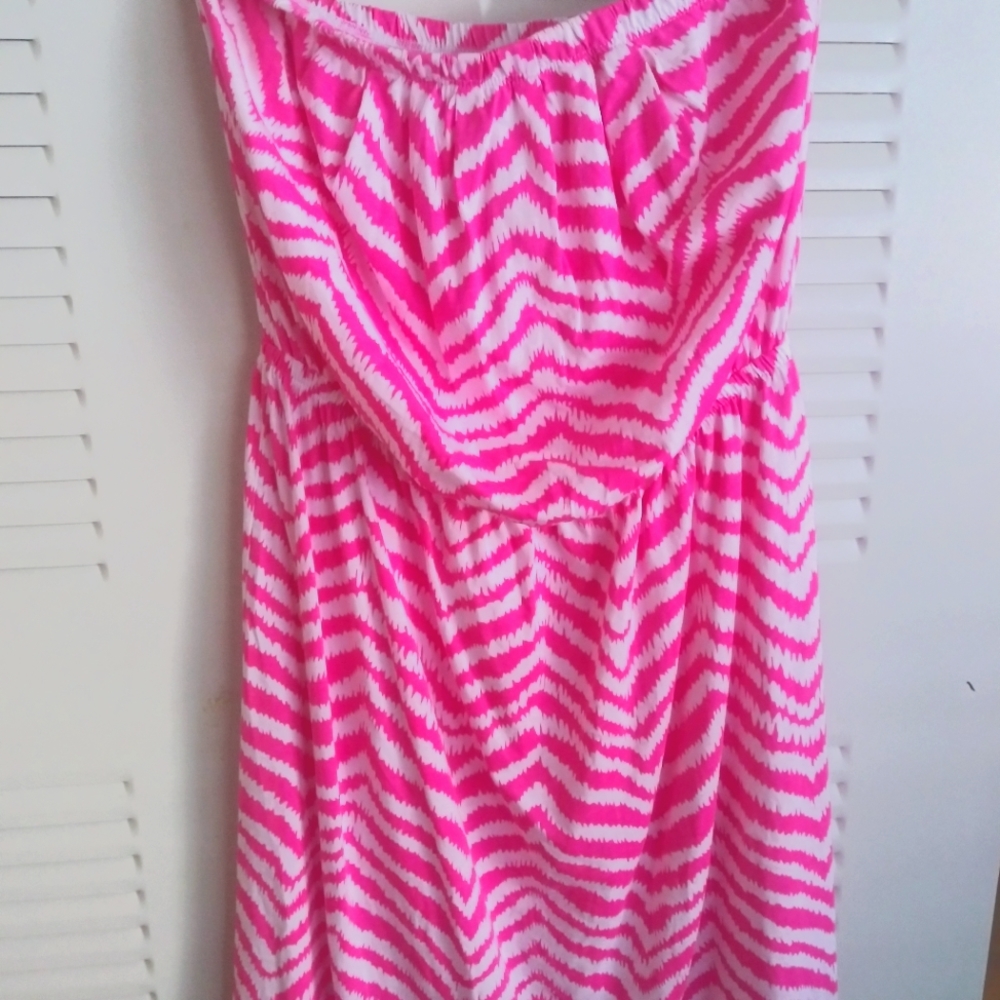 Lilly Pulitzer. Strapless Windsor Dress M
